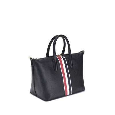 Thom Browne Black Calf Leather Bos Taurus Handbag