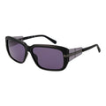 The Guess Black Plastic Sunglasses feature a sleek black frame and stylish purple lenses, providing reliable UV protection for men.