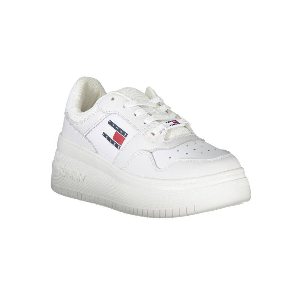 Tommy Hilfiger White Polyester Sneaker