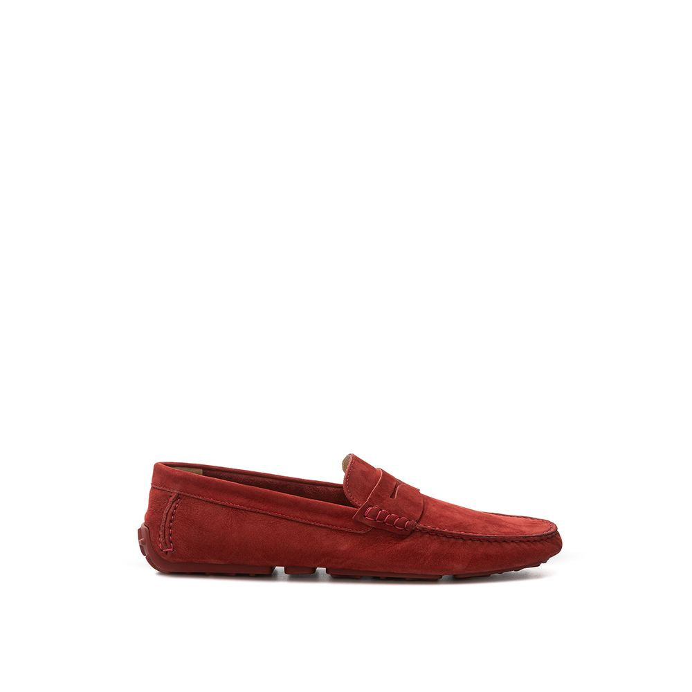 Bally Bordeaux Leather Moccassin - BrandFit 88