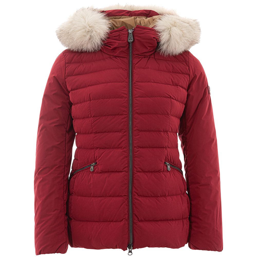 Peuterey Bordeaux Polyester Full-Length Jacket