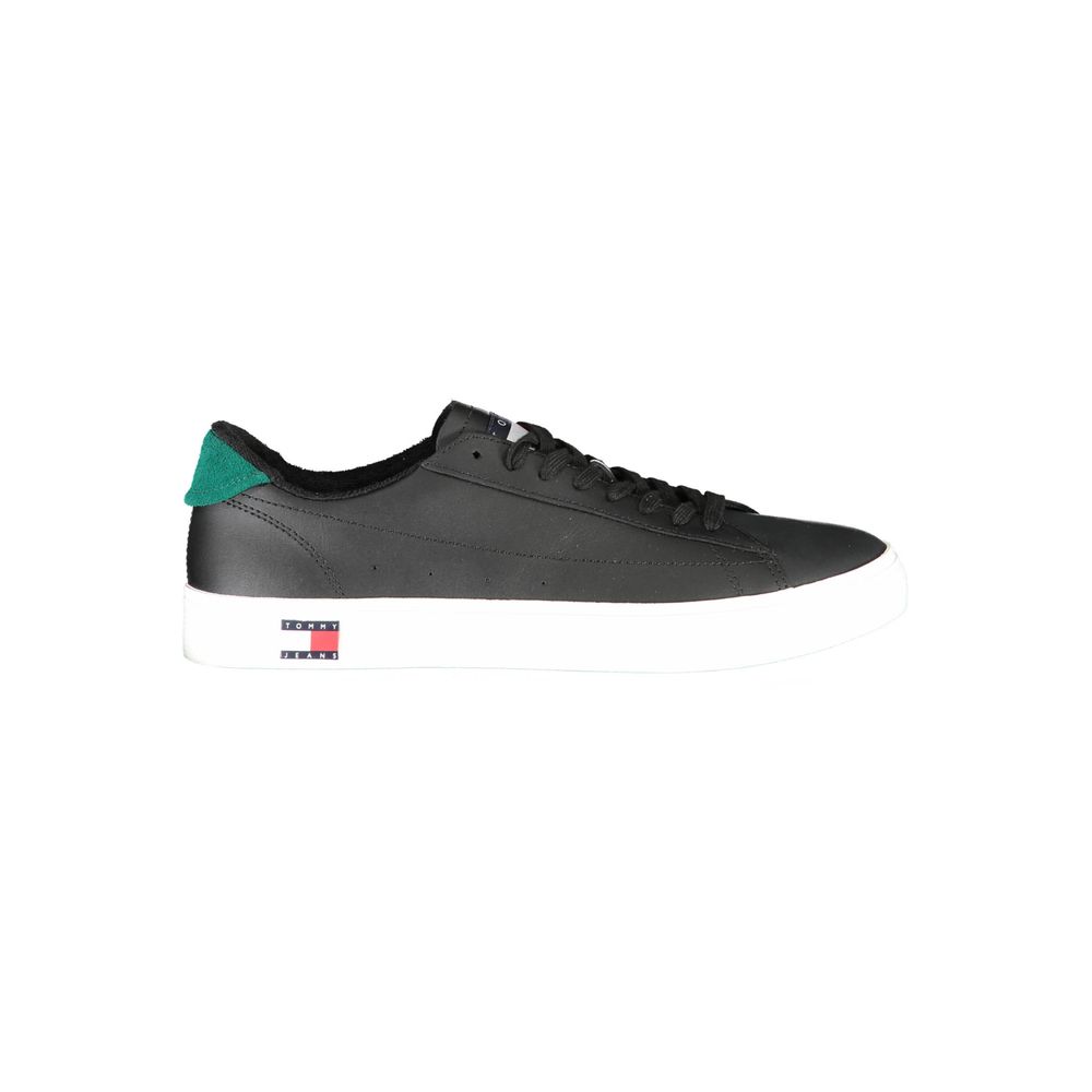 Tommy Hilfiger Black Leather Men Sneaker - BrandFit 88