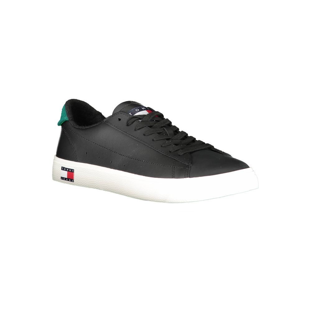 Tommy Hilfiger Black Leather Men Sneaker - BrandFit 88