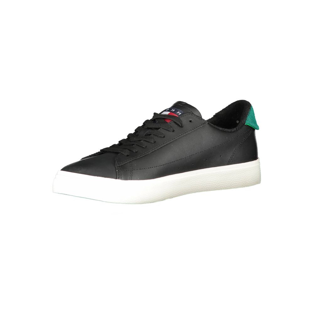 Tommy Hilfiger Black Leather Men Sneaker - BrandFit 88
