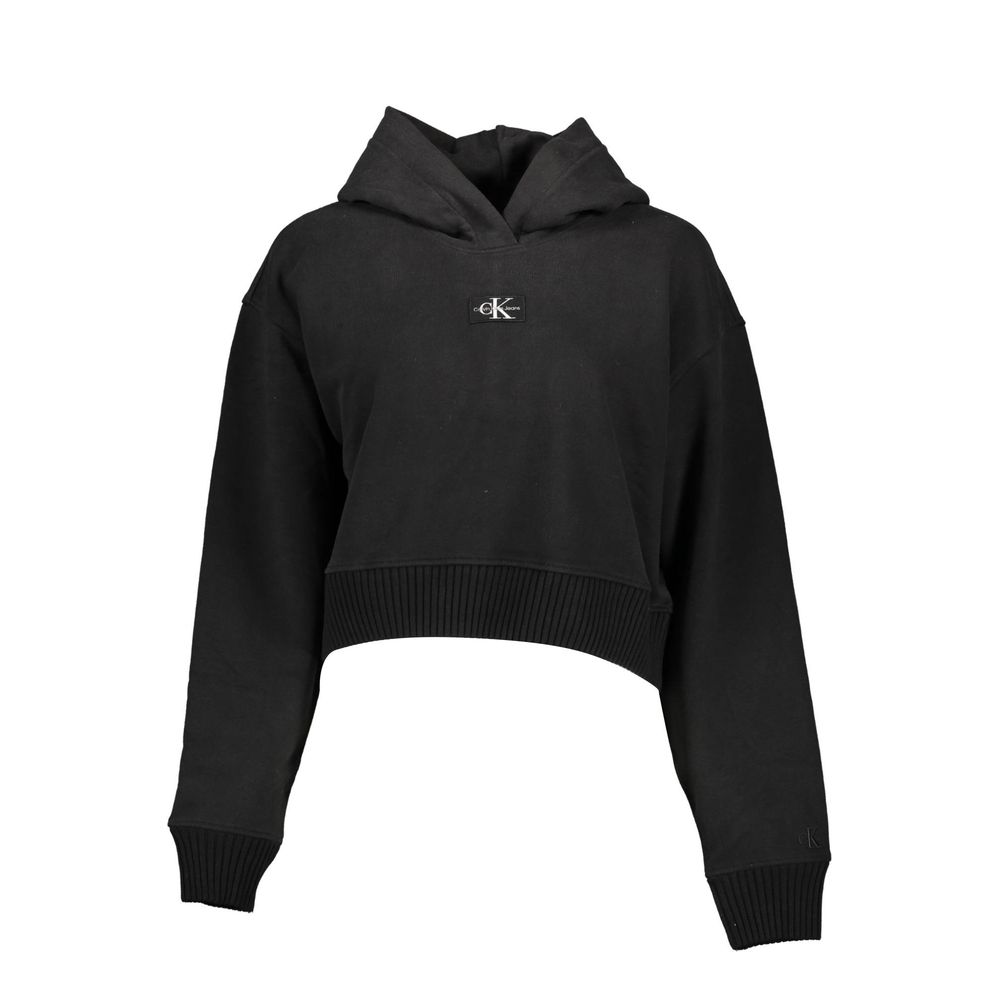 Calvin Klein Black Cotton Women's Sweatshirt - BrandFit 88