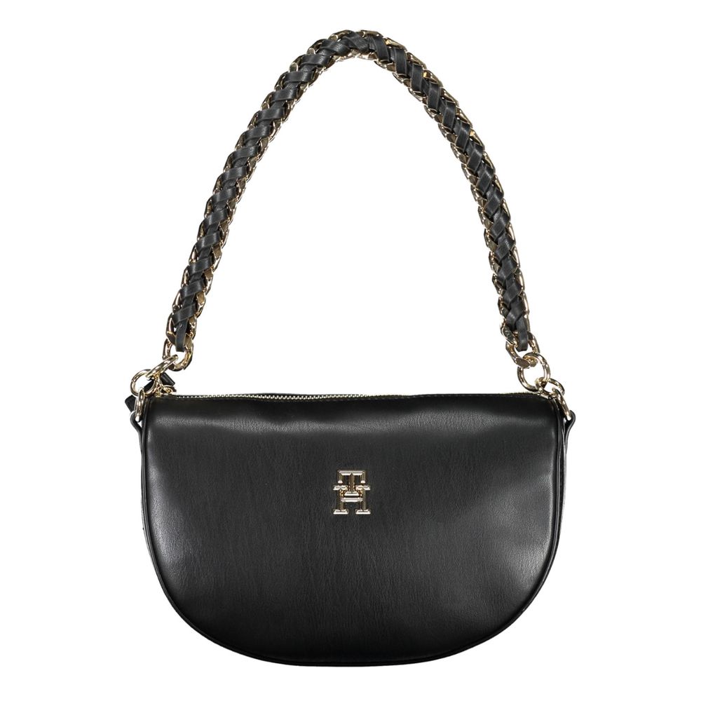 Tommy Hilfiger Black Polyurethane Women Handbag