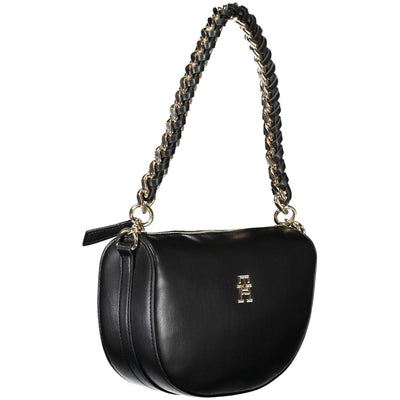 Tommy Hilfiger Black Polyurethane Women Handbag