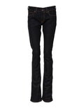 GF Ferre Dark Blue Cotton Mid Waisted Skinny Denim Jeans