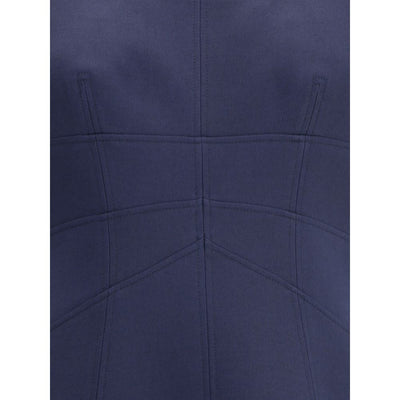 Alexander McQueen Short Dress with short gathered sleeves
