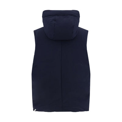 Jil Sander Blue Polyester Sleveless Jacket