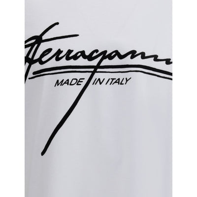 Ferragamo White Cotton T-Shirt