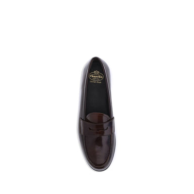 Church's Brown Calf Leather Bos Taurus Slip-On Loafers