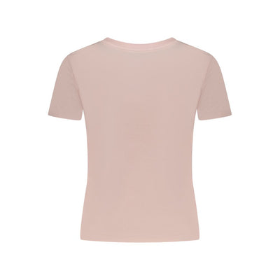 Guess Jeans Pink Cotton T-Shirt