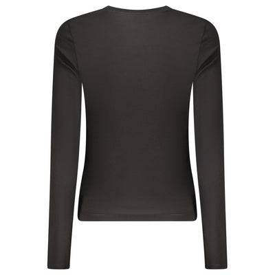 Guess Jeans Black Cotton Tops & T-Shirt