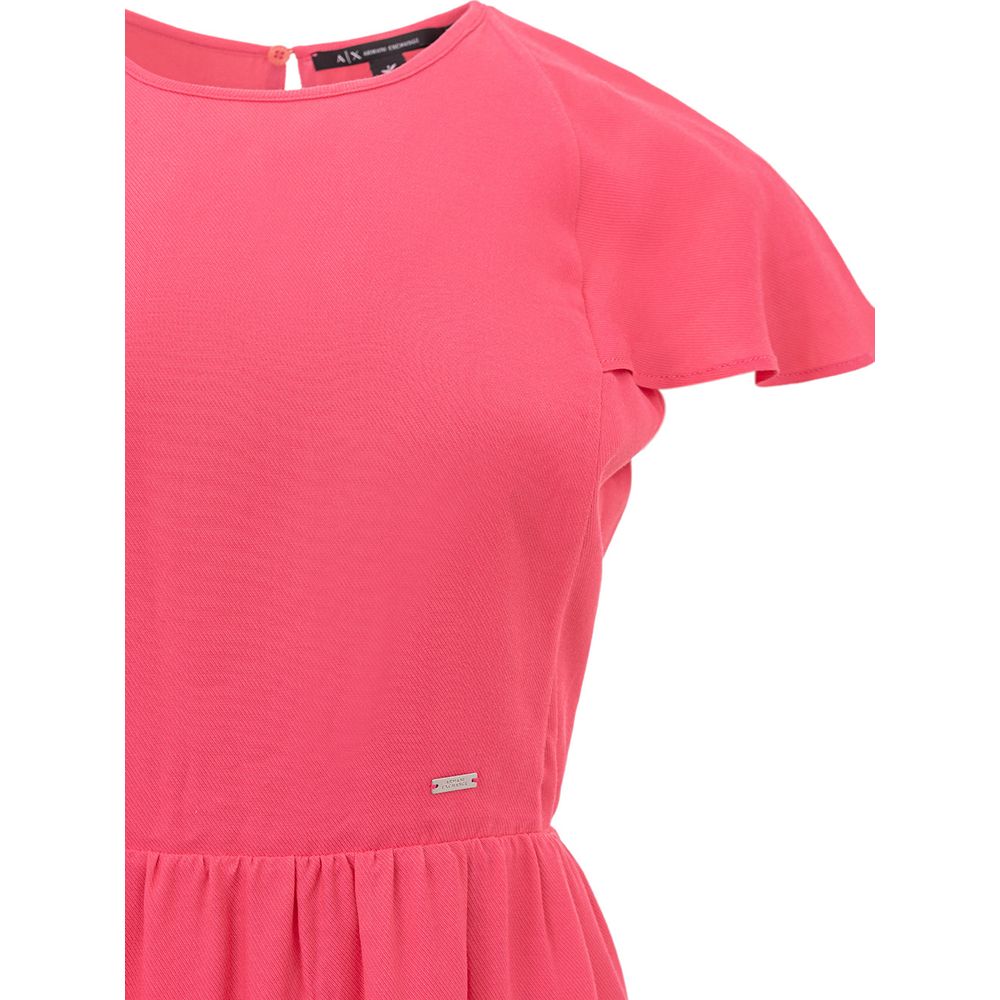 Armani Exchange Fuchsia Viscose Casual Dress - BrandFit 88