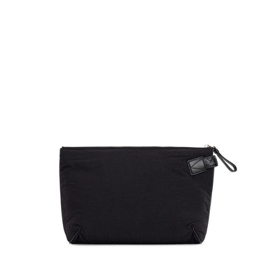 Bottega Veneta Black Nylon Clutch Bag