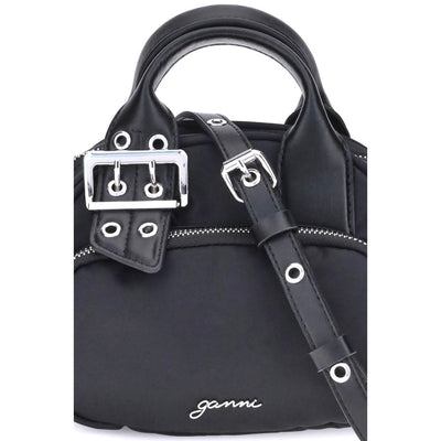Ganni Black Nylon Shoulder Bag