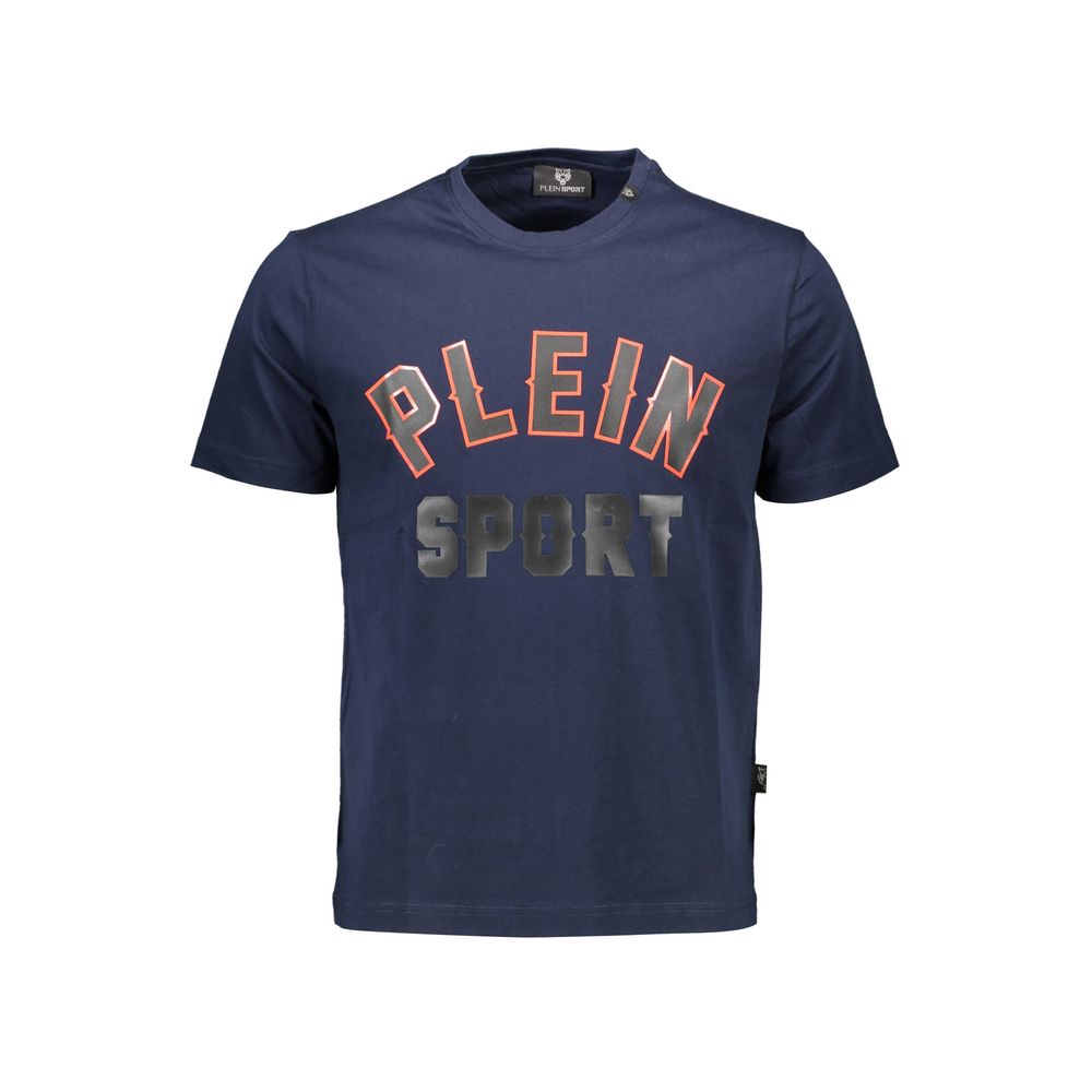 Plein Sport Blue Cotton Men T-Shirt - BrandFit 88