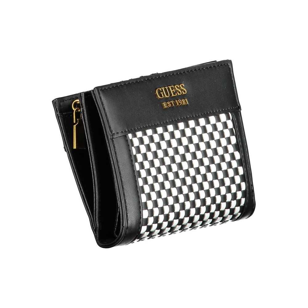 Guess Jeans Black Polyurethane Women Wallet - BrandFit 88