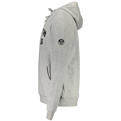 North Sails Gray Cotton Men Sweater