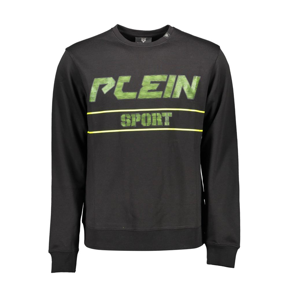 Plein Sport Black Cotton Men Sweater - BrandFit 88