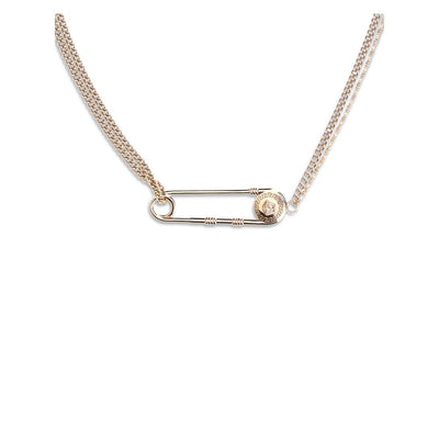 Versace Safety pin Necklace