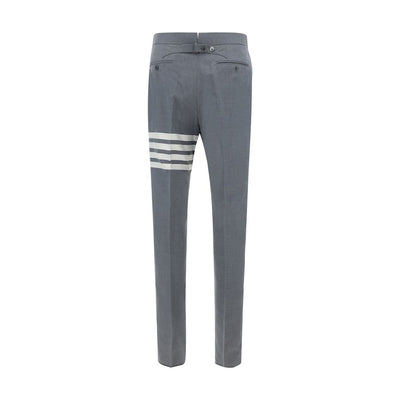 Thom Browne Gray Wool Casual Pants