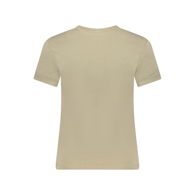 Guess Jeans Beige Cotton Women T-Shirt