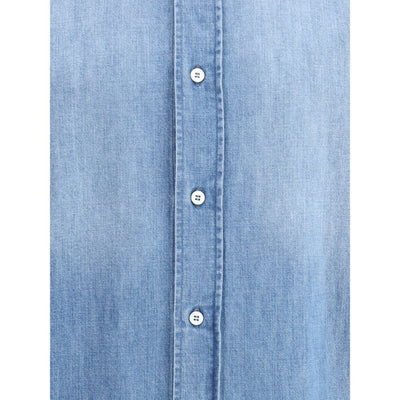 Brunello Cucinelli Light Blue Denim Shirt