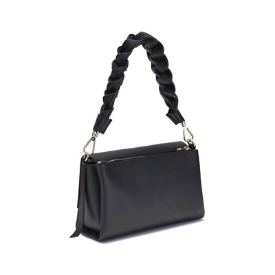 Coccinelle Black Calf Leather Bos Taurus Shoulder Bag