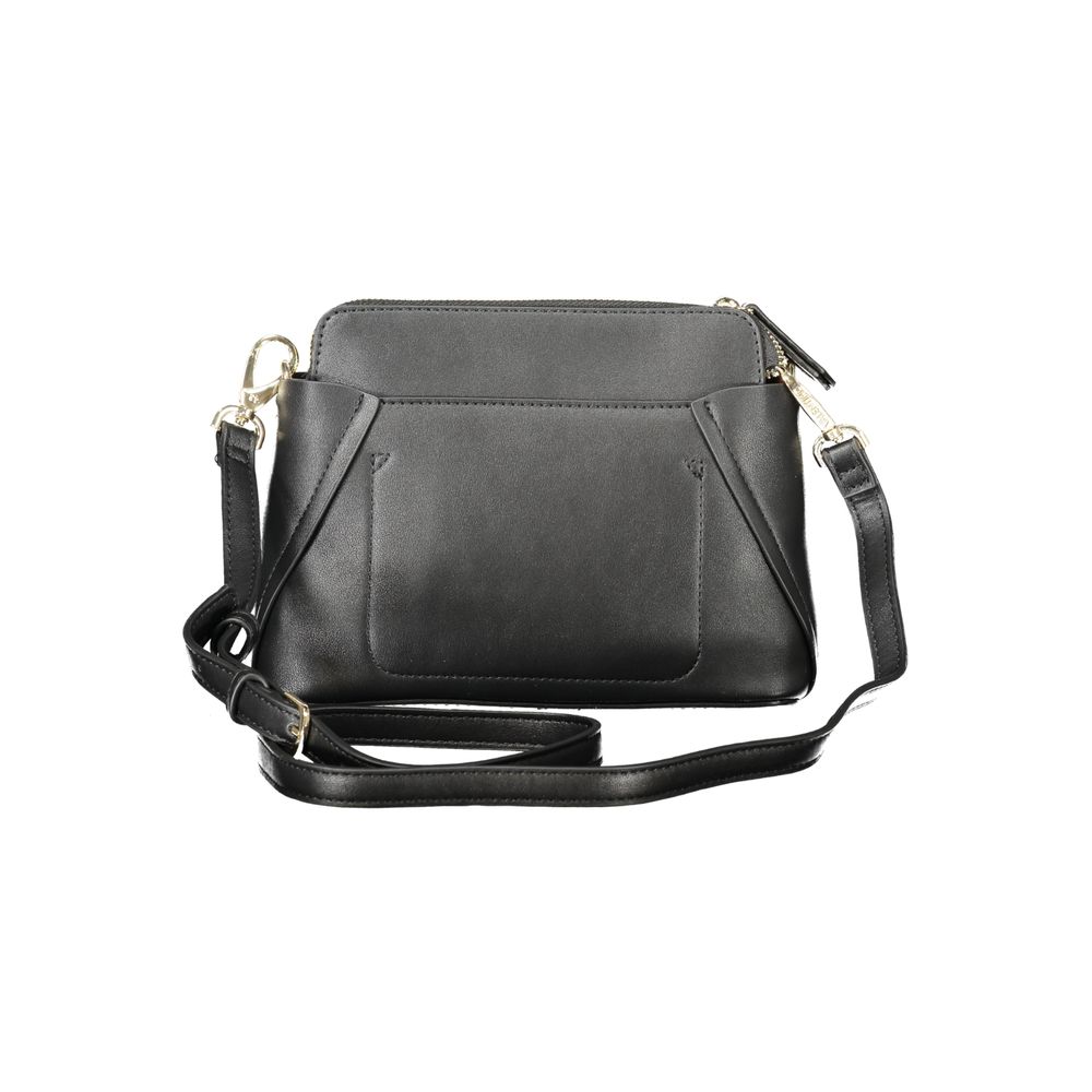Mario Valentino Black Polyurethane Shoulder Bag - BrandFit 88