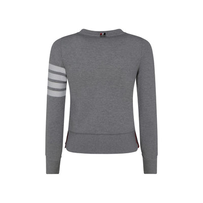 Thom Browne Gray Cotton Sweatshirt