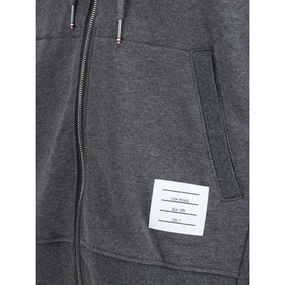 Thom Browne Gray Cotton Sweatshirt