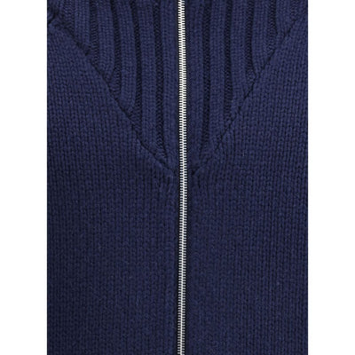 Brunello Cucinelli Blue Cashmere Coat
