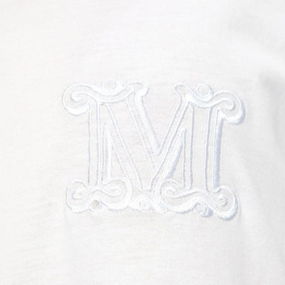 Max Mara Mango Logo Embroidered Cotton T-Shirt