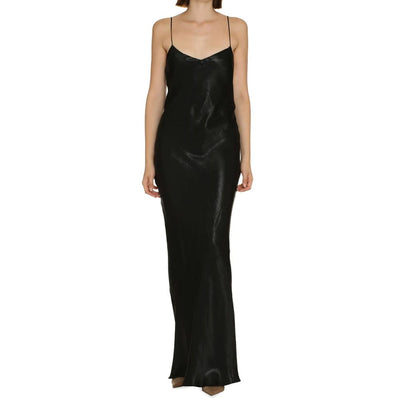 Saint Laurent Black Acetate Casual Dress