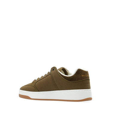 Saint Laurent Green Fabric Sneakers