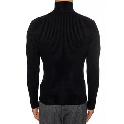 Balenciaga Cashmere Blend Rib Knit Turtleneck