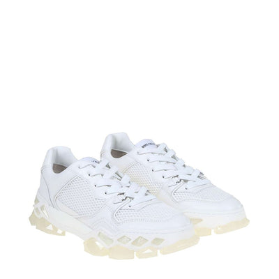 Jimmy Choo White Calfskin Chunky Sneakers