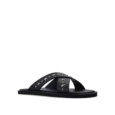 Jimmy Choo Black Calfskin Sandals