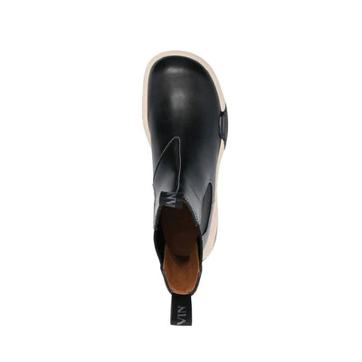 Lanvin Black Calfskin Chelsea Boots