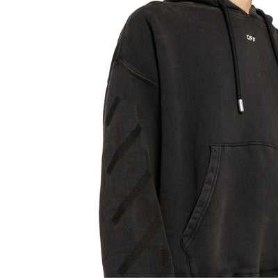 Off-White Black Cotton Sweatshirt
