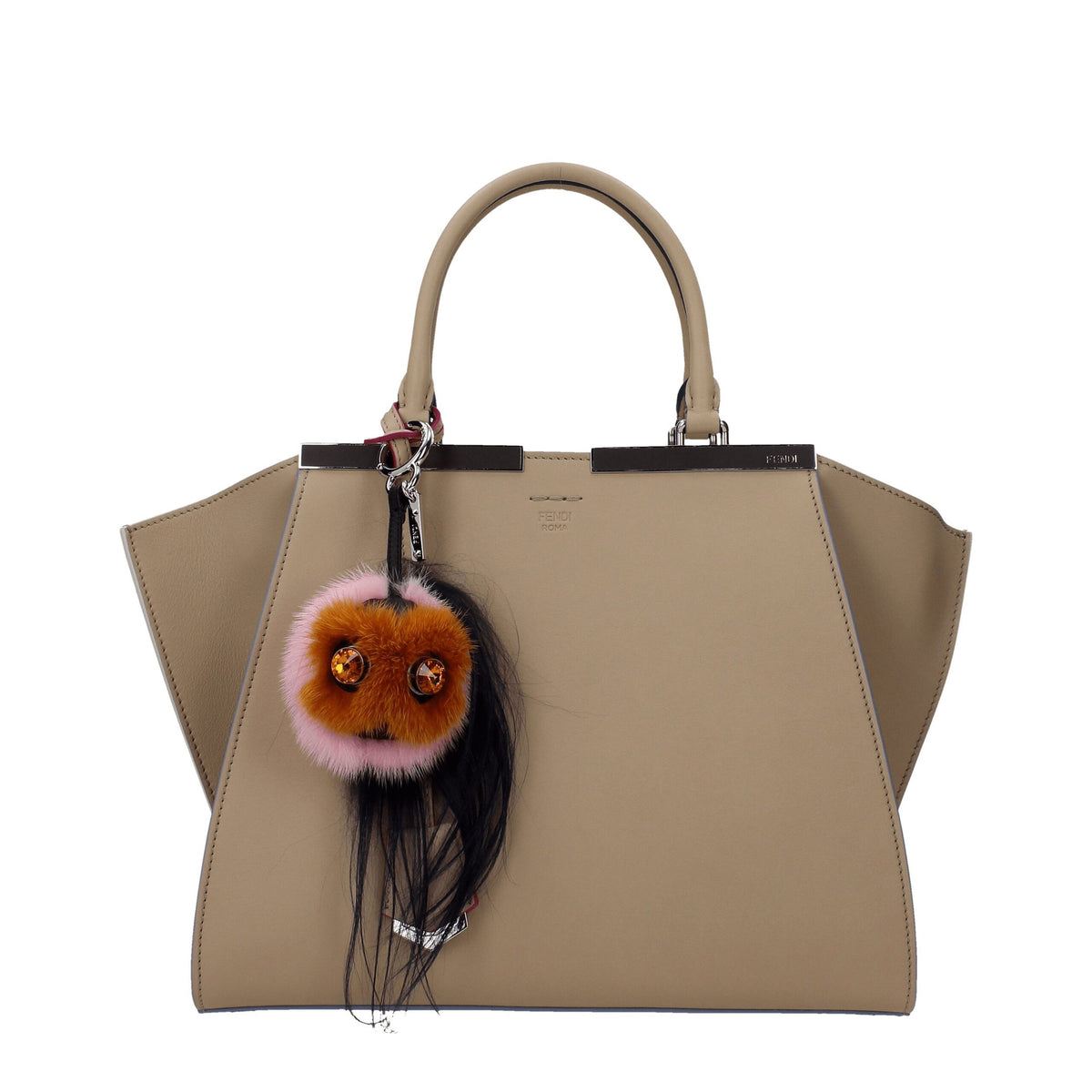 Fendi Brown Fur Keychain - BrandFit 88