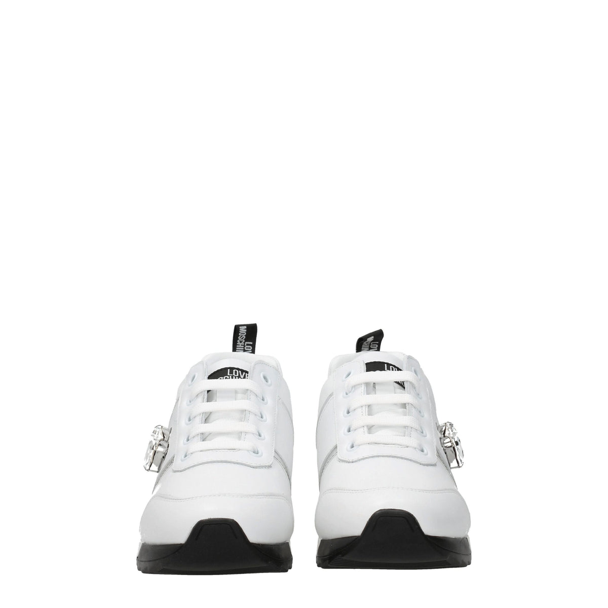 Love Moschino White Leather Low Top Sneakers - BrandFit 88