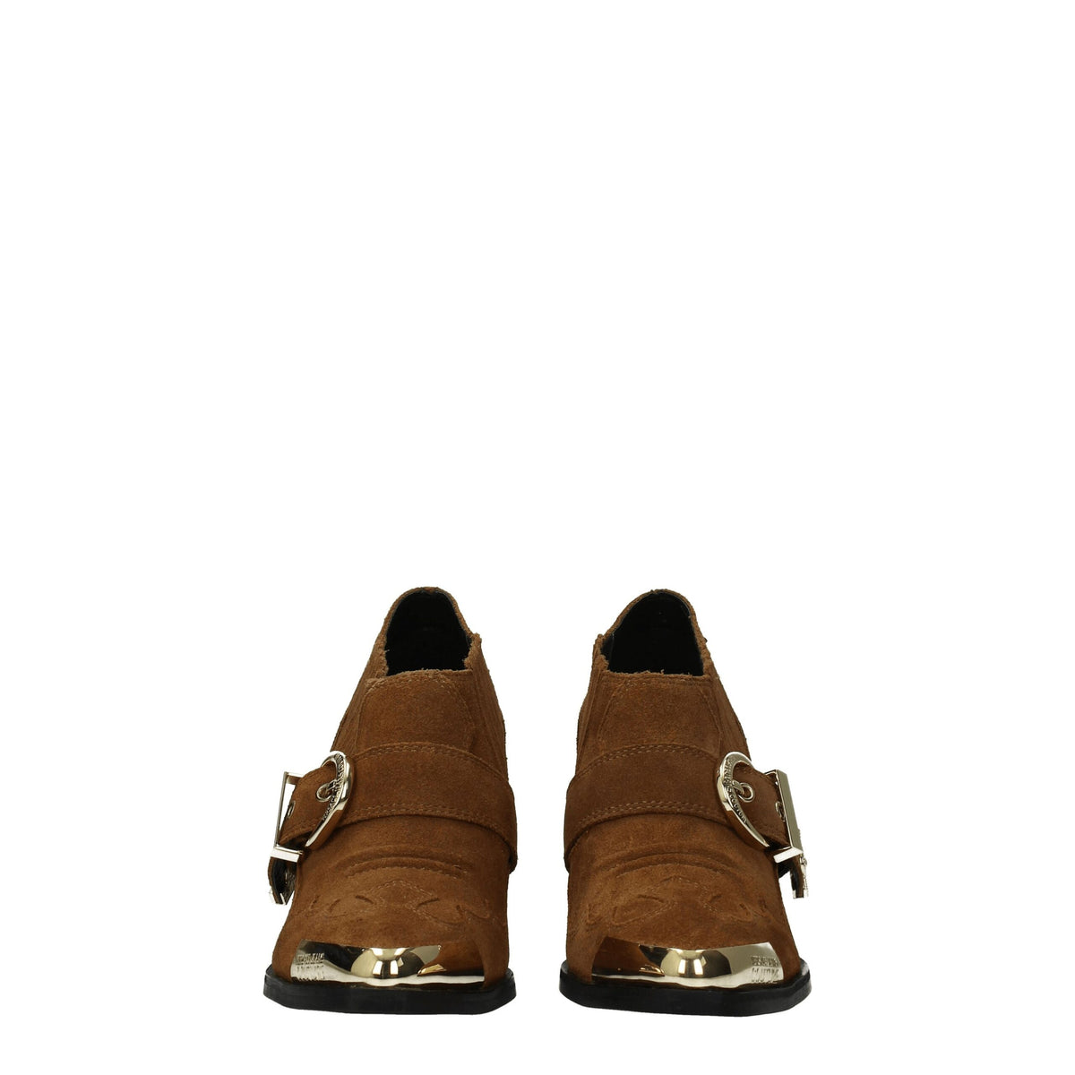Versace Jeans Brown Leather Ankle Boots - BrandFit 88