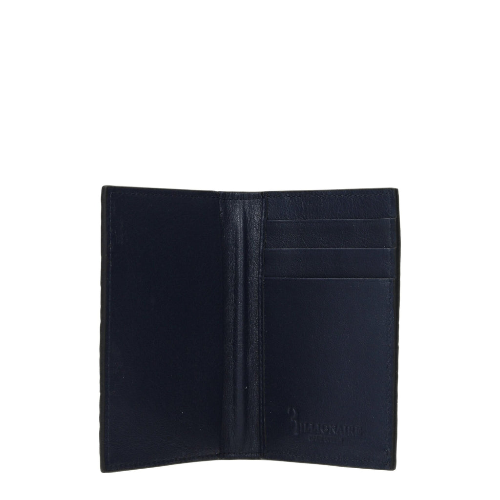 Billionaire Italian Couture Blue Crocodile Cardholder