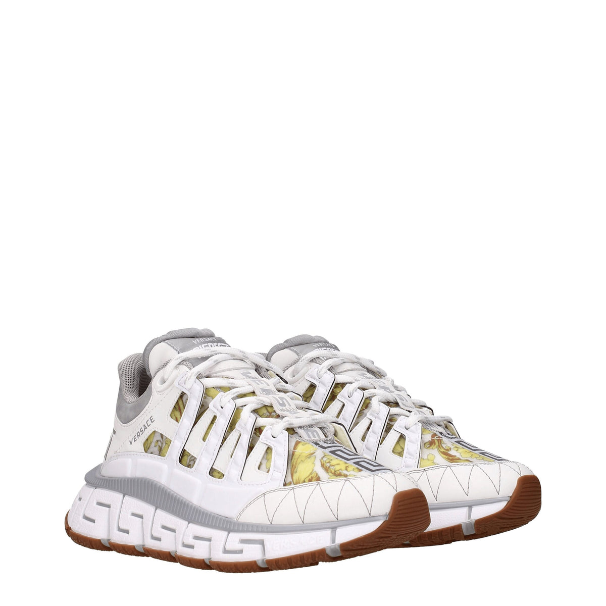 Versace White Leather Athletic Sneakers - BrandFit 88