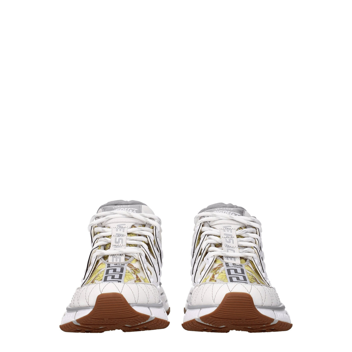 Versace White Leather Athletic Sneakers - BrandFit 88