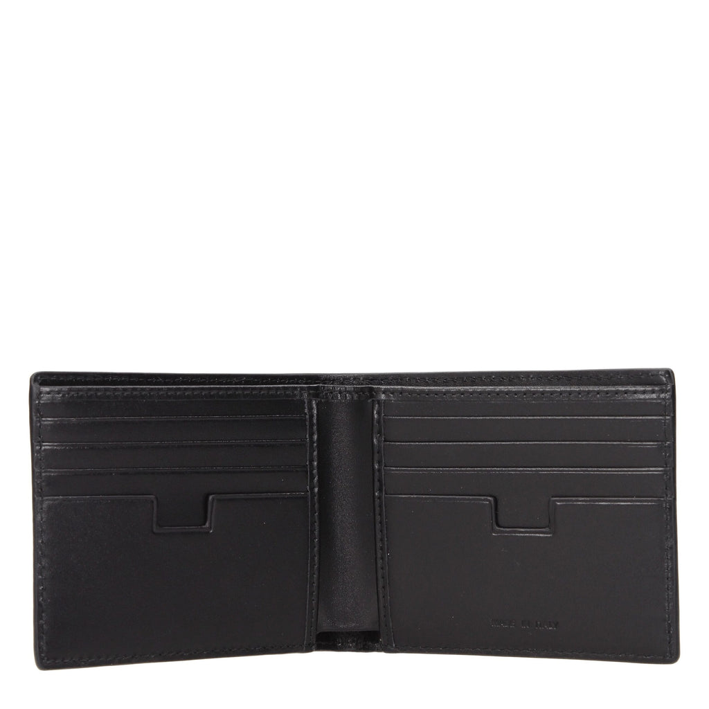 Testoni Black Leather Wallet
