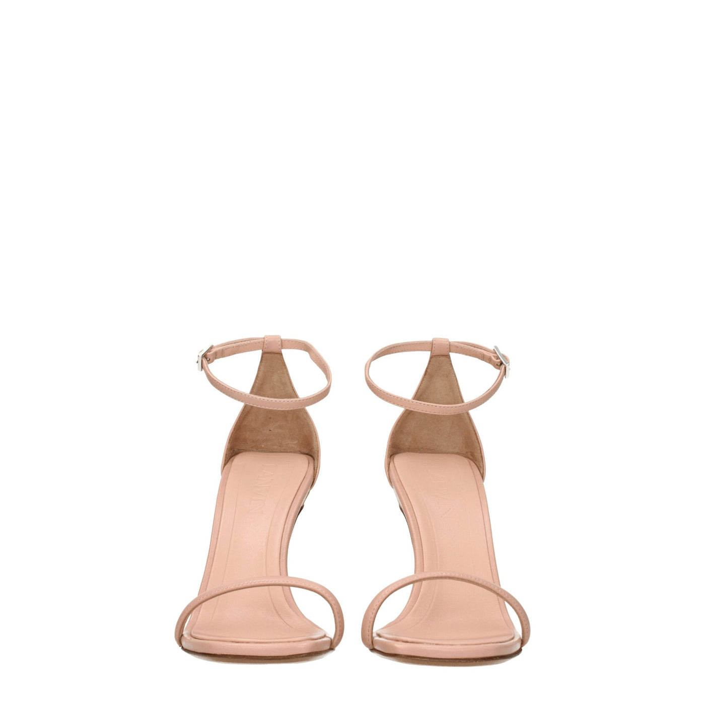 Lanvin Pink Leather Stiletto Heel Sandals